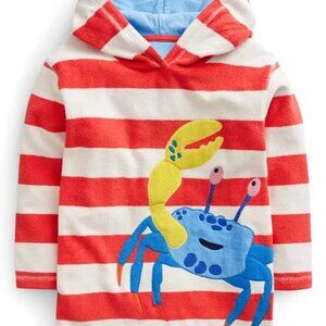 NEW Mini Boden Appliqué Towelling Throw-on